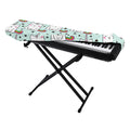 Cute Unicorn Cat Pattern Print Piano Keyboard Cover