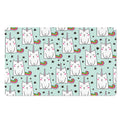 Cute Unicorn Cat Pattern Print Polyester Doormat