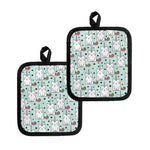 Cute Unicorn Cat Pattern Print Pot Holders
