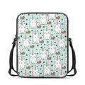 Cute Unicorn Cat Pattern Print Rectangular Crossbody Bag