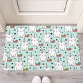 Cute Unicorn Cat Pattern Print Rubber Doormat