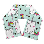 Cute Unicorn Cat Pattern Print Scarf