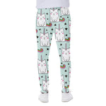 Cute Unicorn Cat Pattern Print Scuba Joggers