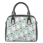 Cute Unicorn Cat Pattern Print Shoulder Handbag