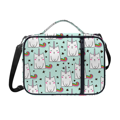 Cute Unicorn Cat Pattern Print Shoulder Strap Bible Bag