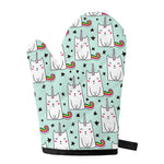 Cute Unicorn Cat Pattern Print Single Oven Mitt