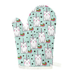 Cute Unicorn Cat Pattern Print Single Oven Mitt