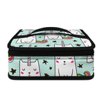 Cute Unicorn Cat Pattern Print Small Lunch Bag