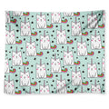 Cute Unicorn Cat Pattern Print Tapestry