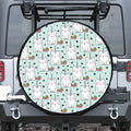 Cute Unicorn Cat Pattern Print Tire Cover