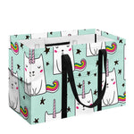 Cute Unicorn Cat Pattern Print Utility Tote Bag