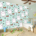 Cute Unicorn Cat Pattern Print Wall Sticker