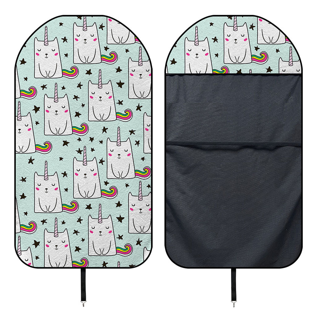 Cute Unicorn Cat Pattern Print Waterproof Car Seat Cover
