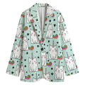 Cute Unicorn Cat Pattern Print Women's Blazer