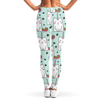 Cute Unicorn Cat Pattern Print Women's Leggings