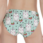Cute Unicorn Cat Pattern Print Women's Panties