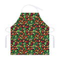 Cute Vegan Pattern Print Adjustable Apron