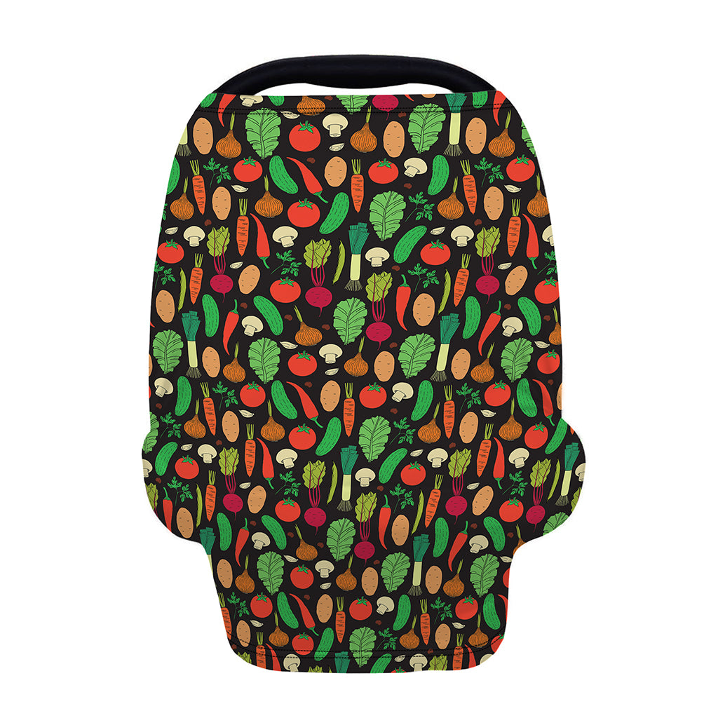 Cute Vegan Pattern Print Baby Seat Cover