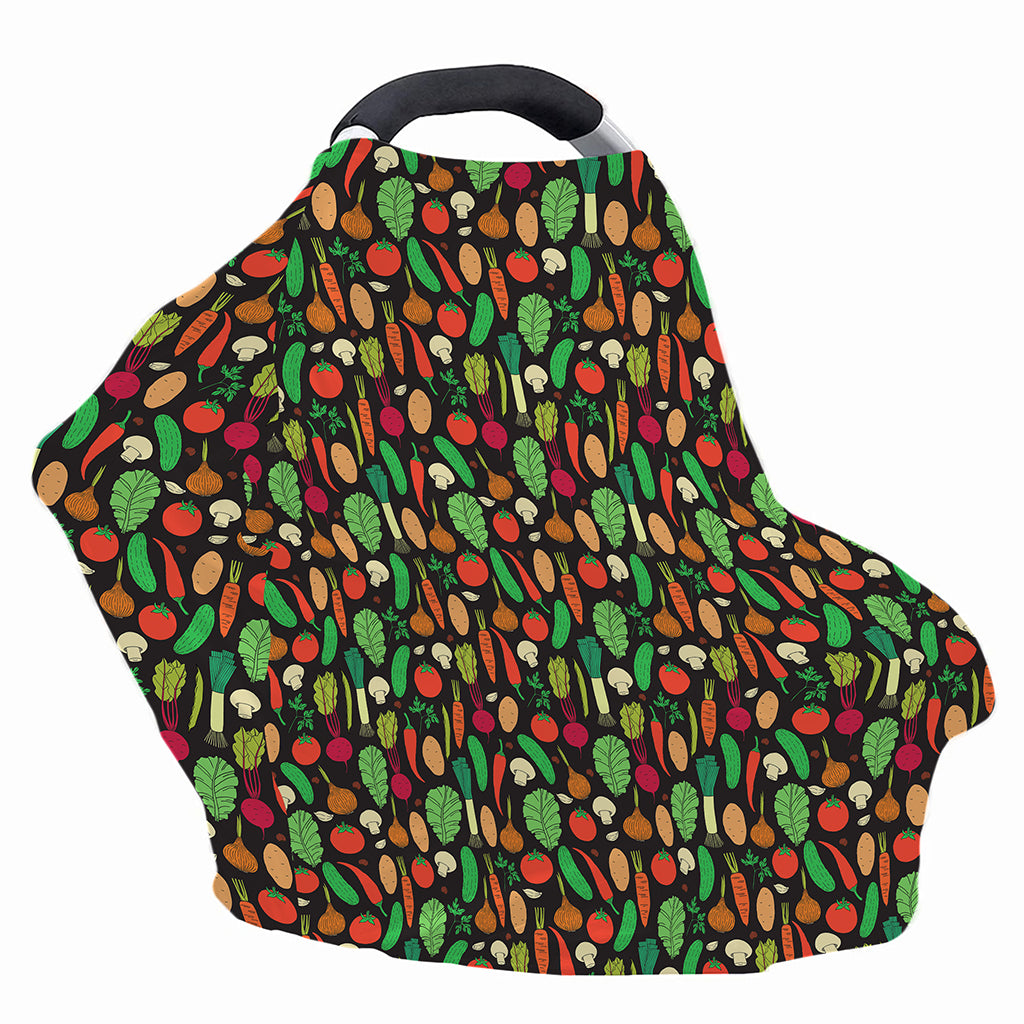 Cute Vegan Pattern Print Baby Seat Cover