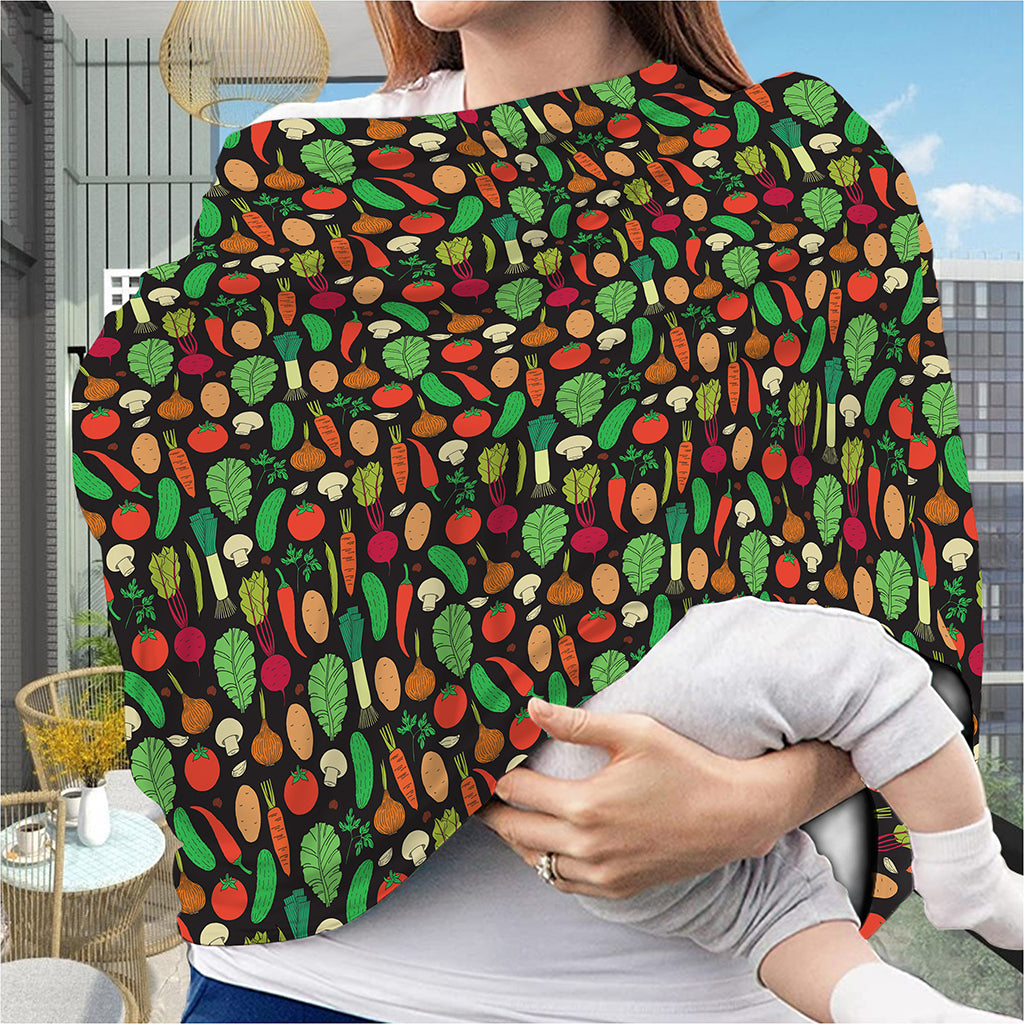 Cute Vegan Pattern Print Baby Seat Cover