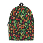 Cute Vegan Pattern Print Backpack