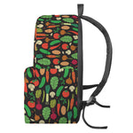 Cute Vegan Pattern Print Backpack