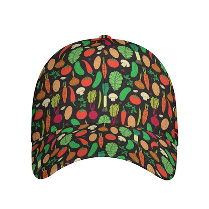 Cute Vegan Pattern Print Baseball Cap