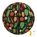Cute Vegan Pattern Print Basketball