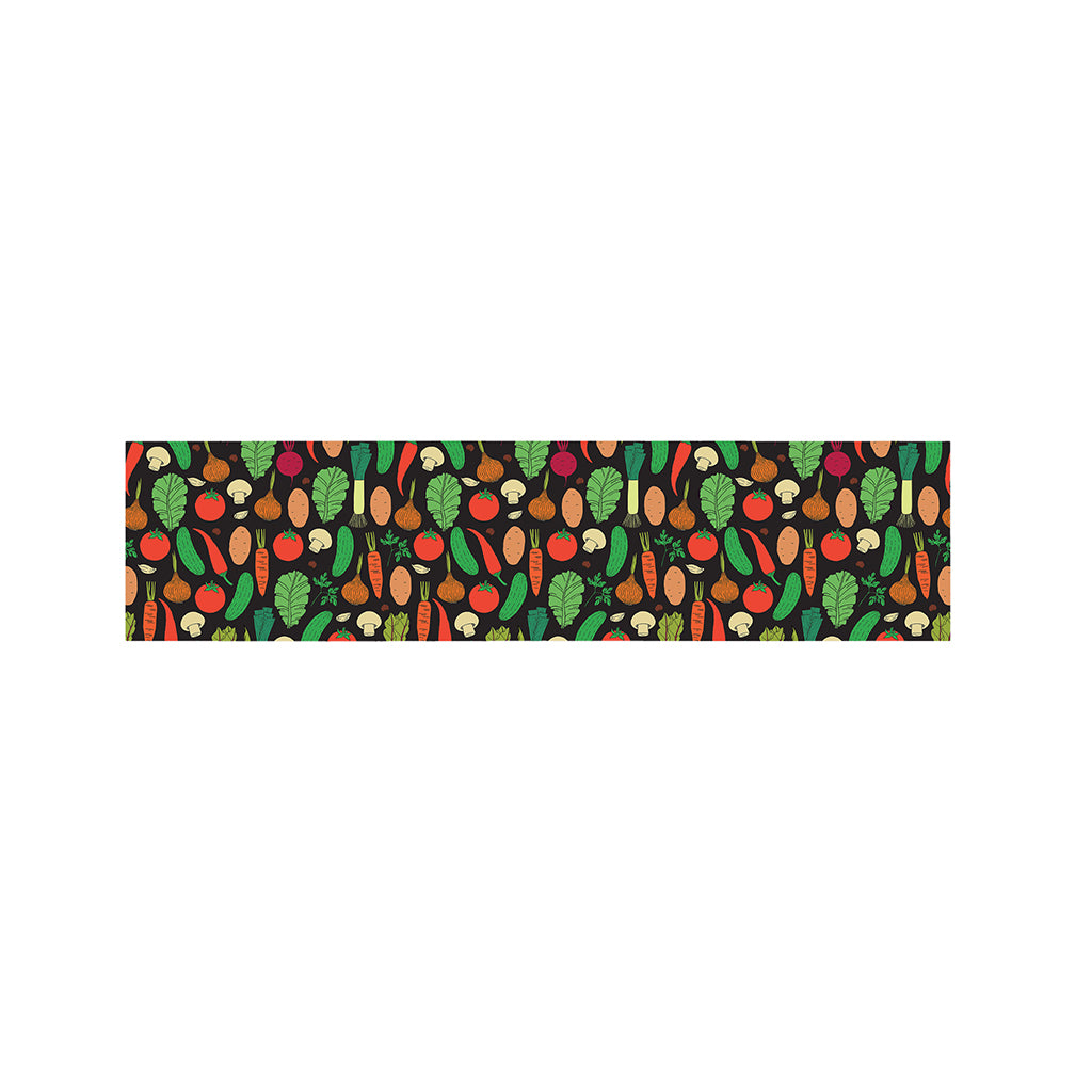 Cute Vegan Pattern Print Bed Runner