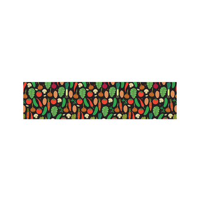 Cute Vegan Pattern Print Bed Runner