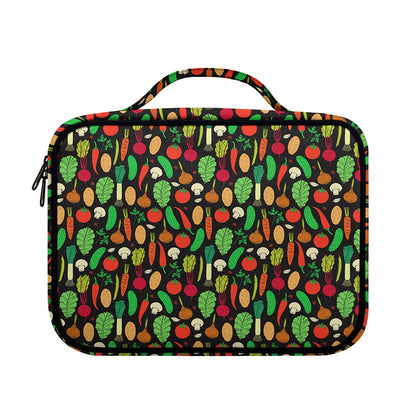 Cute Vegan Pattern Print Briefcase Bible Bag
