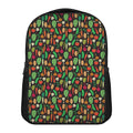 Cute Vegan Pattern Print Casual Backpack