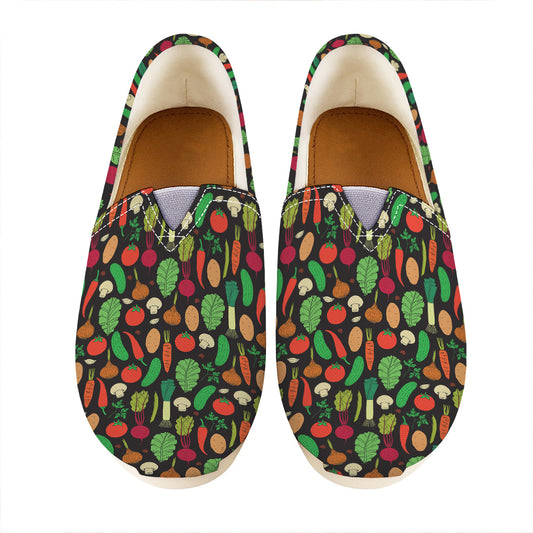 Cute Vegan Pattern Print Casual Shoes