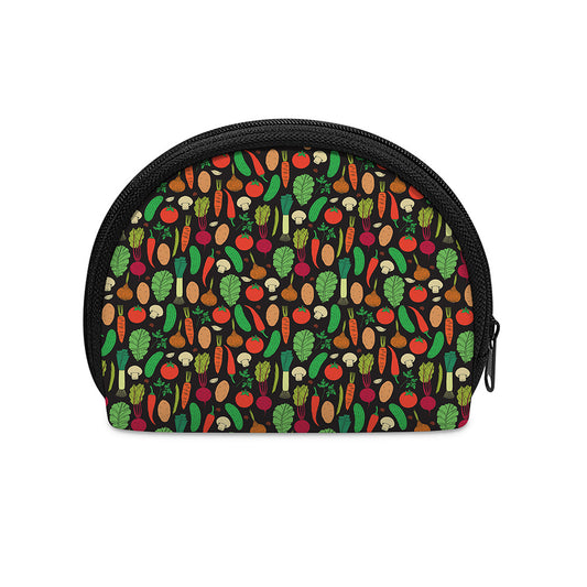 Cute Vegan Pattern Print Coin Purse