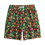 Cute Vegan Pattern Print Cotton Shorts