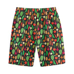 Cute Vegan Pattern Print Cotton Shorts