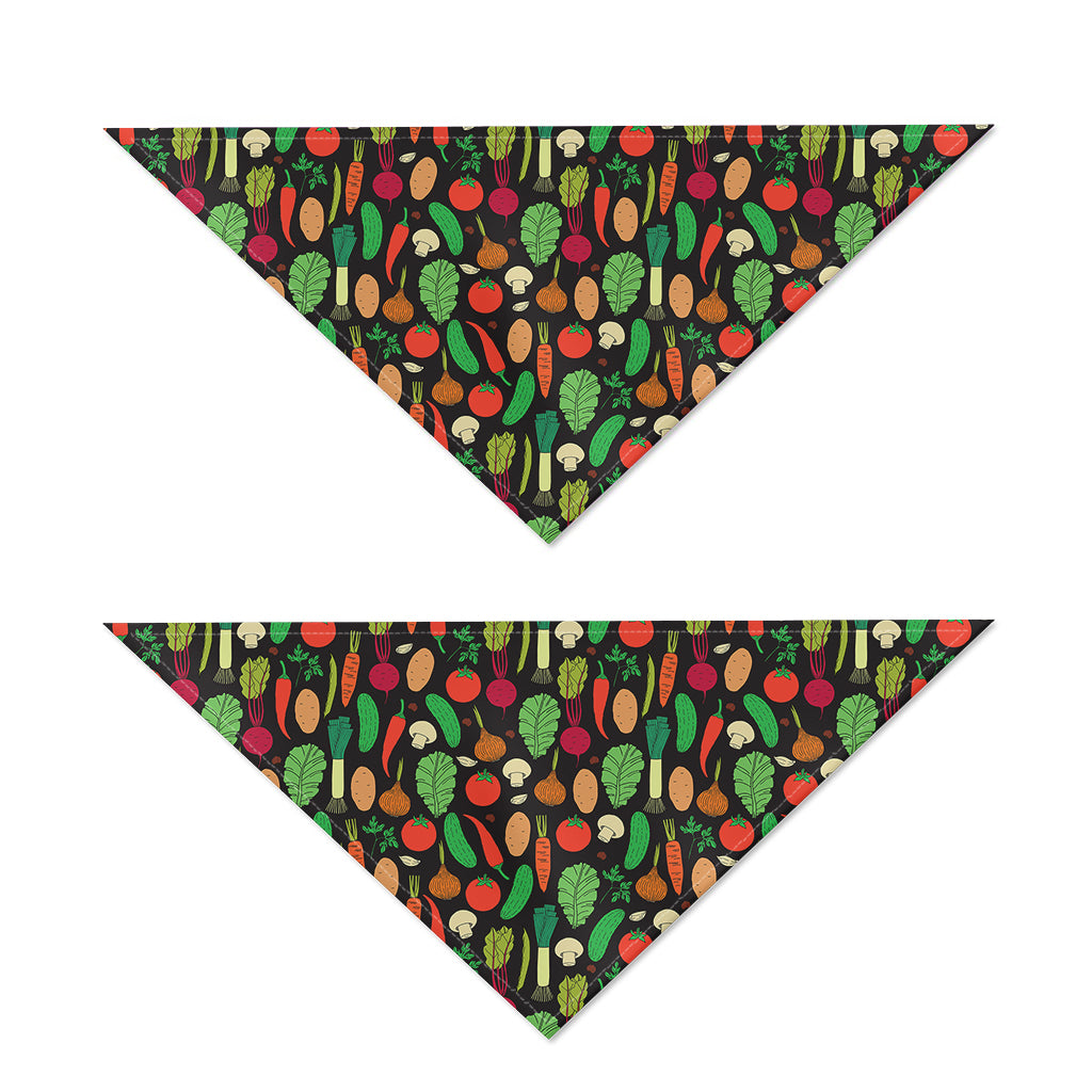 Cute Vegan Pattern Print Dog Bandana
