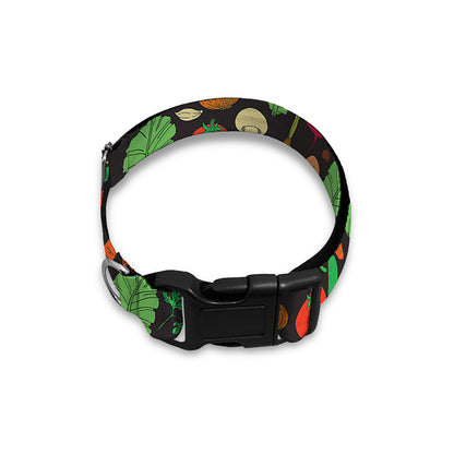 Cute Vegan Pattern Print Dog Collar