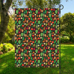 Cute Vegan Pattern Print Garden Flag