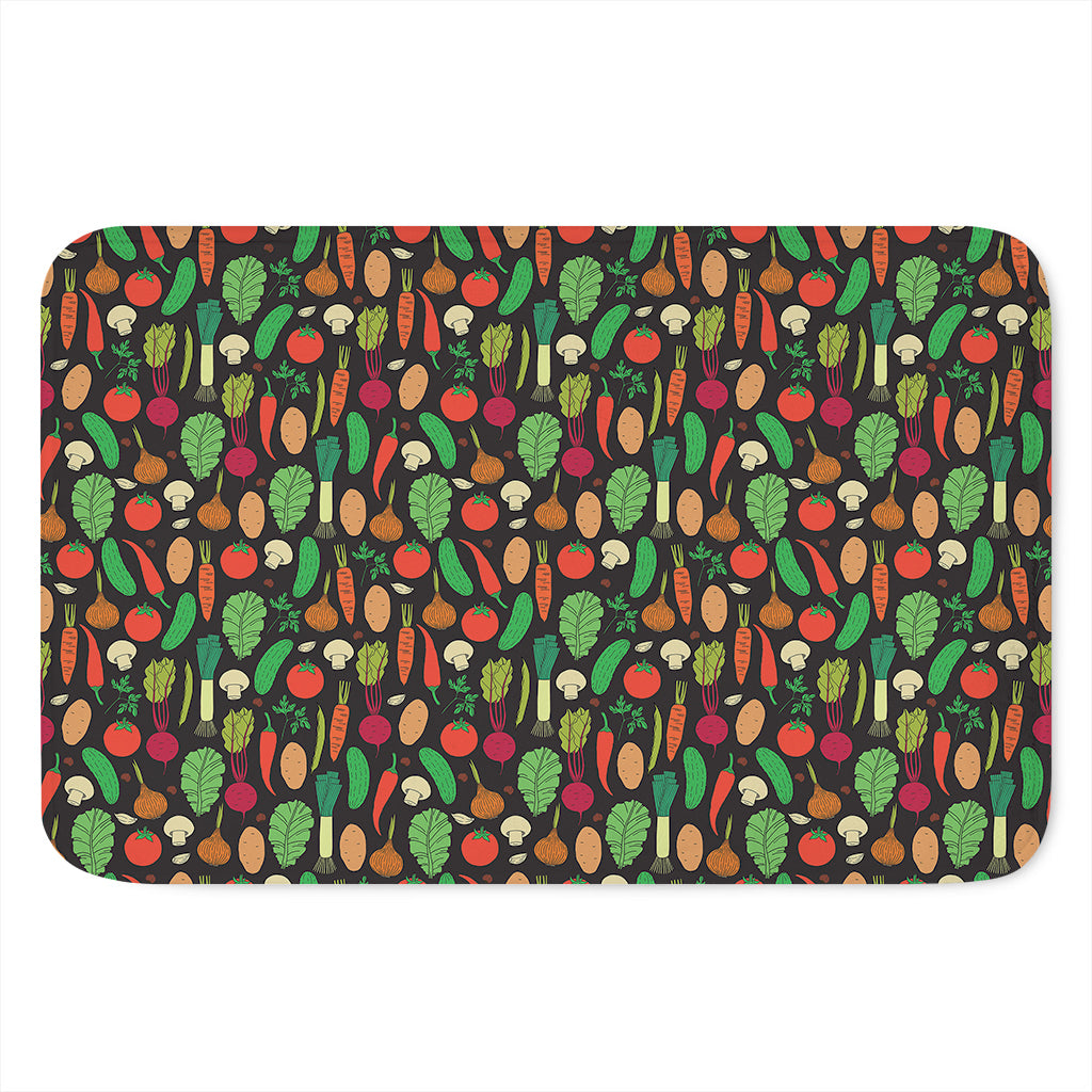 Cute Vegan Pattern Print Indoor Door Mat