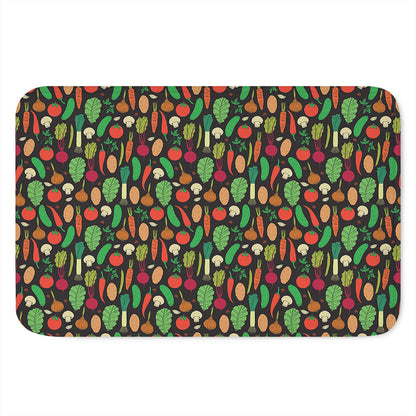 Cute Vegan Pattern Print Indoor Door Mat