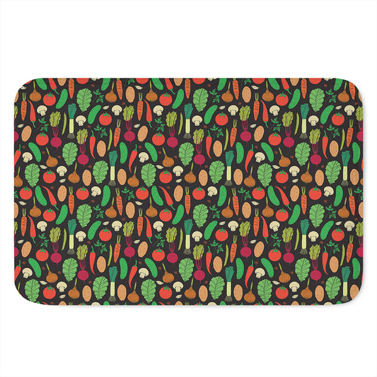 Cute Vegan Pattern Print Indoor Door Mat