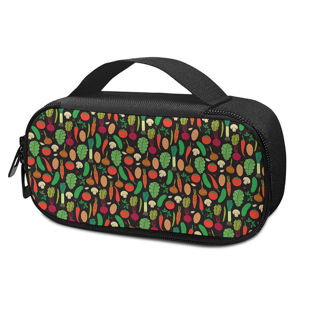 Cute Vegan Pattern Print Insulin Cooler Travel Case