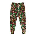Cute Vegan Pattern Print Jogger Pants
