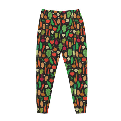 Cute Vegan Pattern Print Jogger Pants
