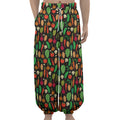 Cute Vegan Pattern Print Lantern Pants