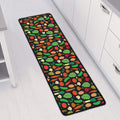 Cute Vegan Pattern Print Long Kitchen Mat