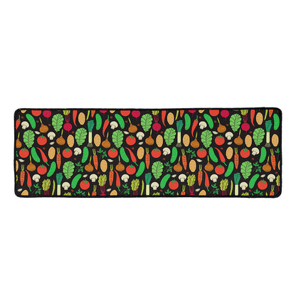 Cute Vegan Pattern Print Long Kitchen Mat