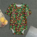 Cute Vegan Pattern Print Men's Bodysuit