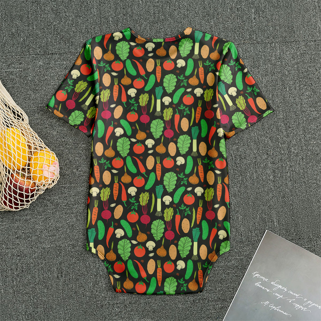 Cute Vegan Pattern Print Men's Bodysuit